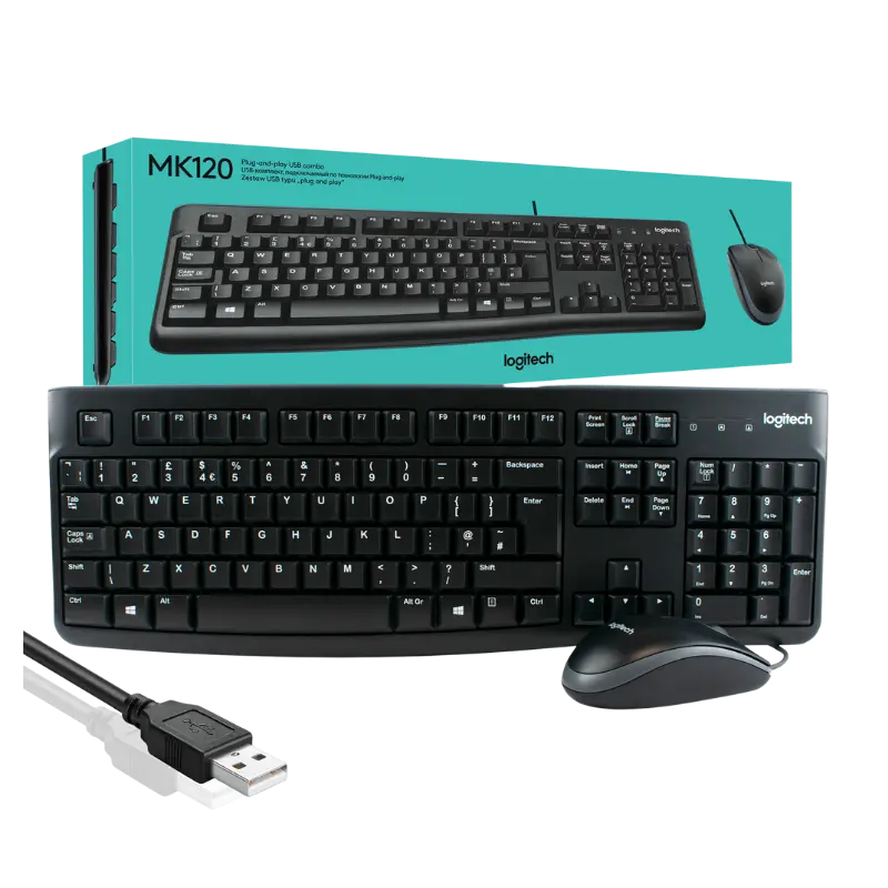 Clavier + Souris Logitech Ref MK120
