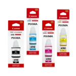 Pack de 4 bouteille d'encre Canon GI-490 d'origine